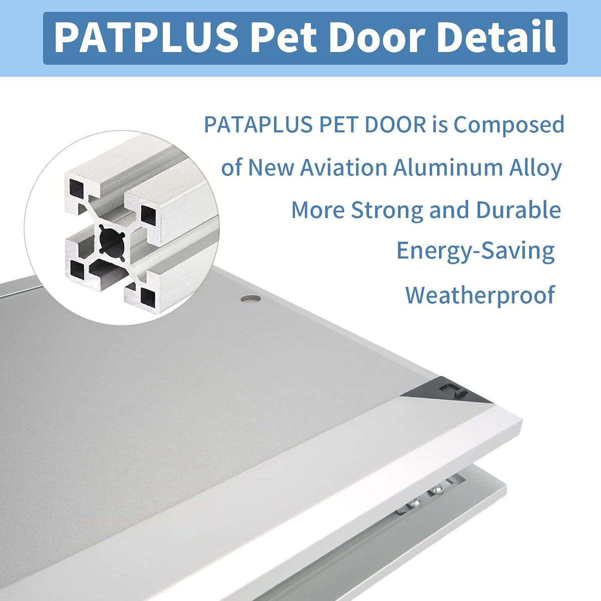 Extra Large Dog Door with Aluminum Frame and Magnetic Double Flaps C478520
