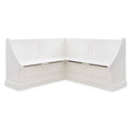 White Wood Corner Breakfast Nook B85378