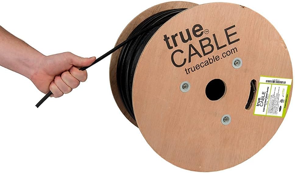 1000ft White CMX Cat6 Direct Burial Bulk Ethernet Cable X250