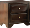 Cappuccino 2-Drawer Nightstand C5131