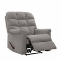 Extra Large Velour Tufted Back Wall Hugger Recliner Chair O716