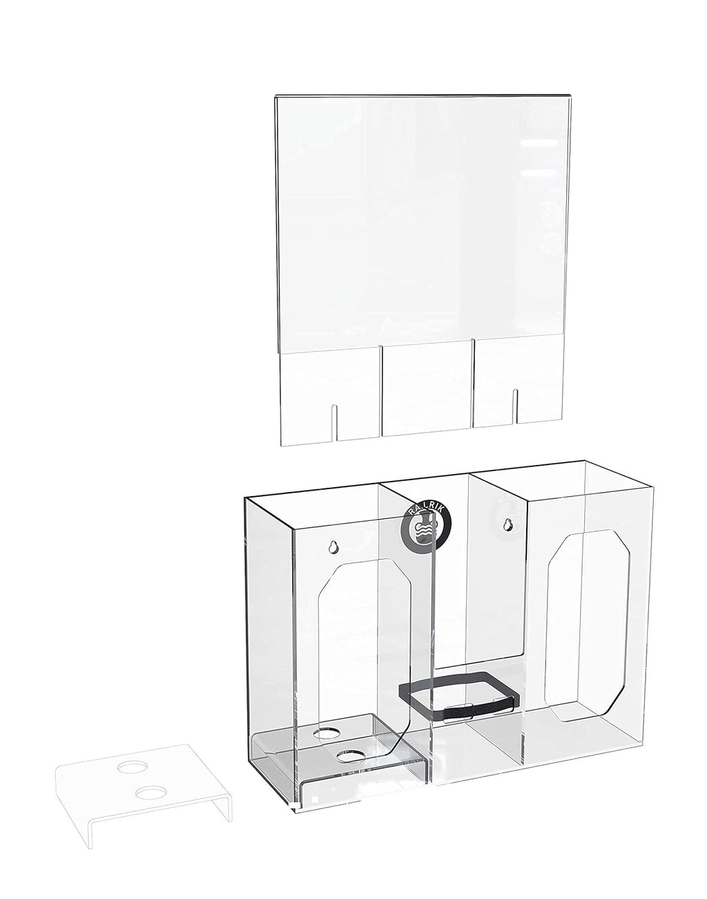 Pack of 2 Wall Mountable Dispenser and Holder C79471