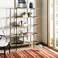 Blonde Etagere Bookcase F6681