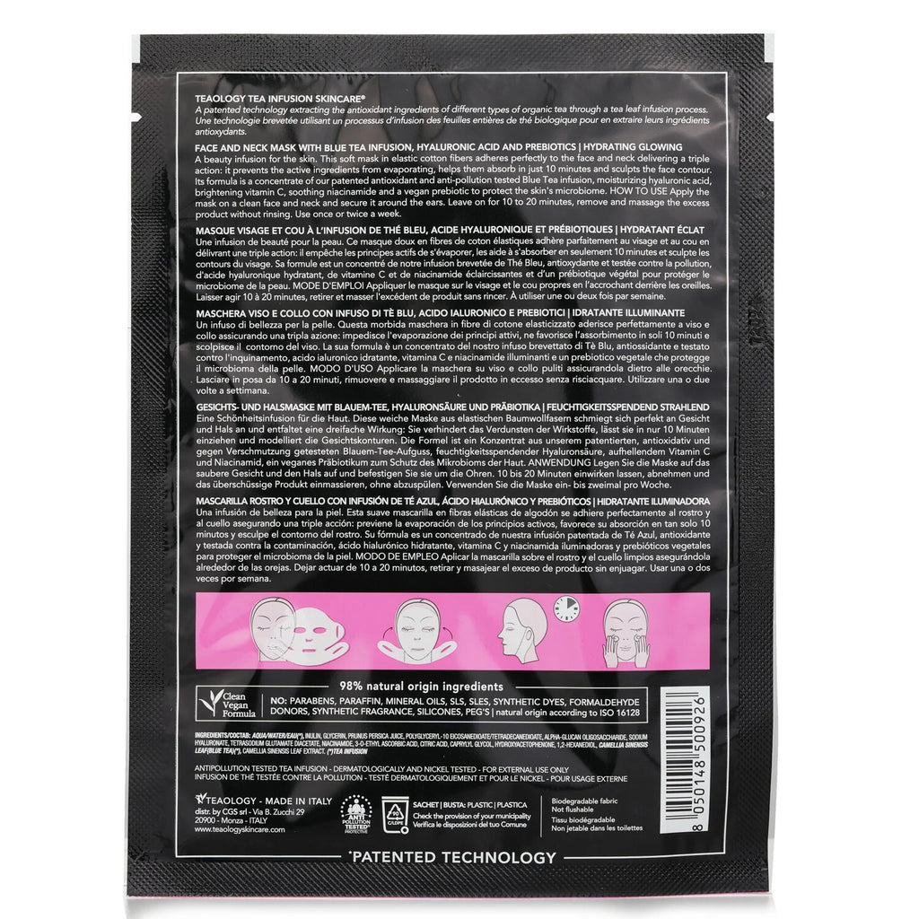 Peach Tea Hyaluronic Face & Neck Mask 21ml C93674