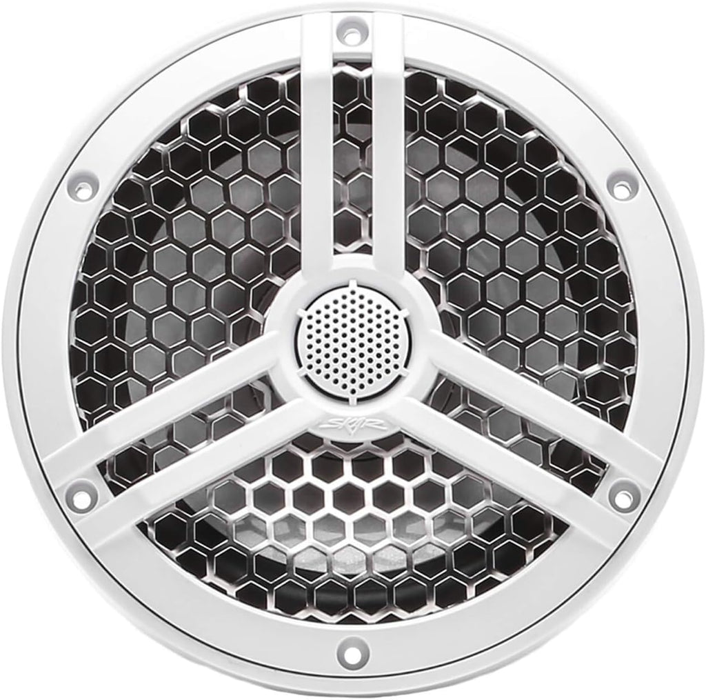 8" 2-Way Marine Coaxial Speakers, Pair (White) N16429