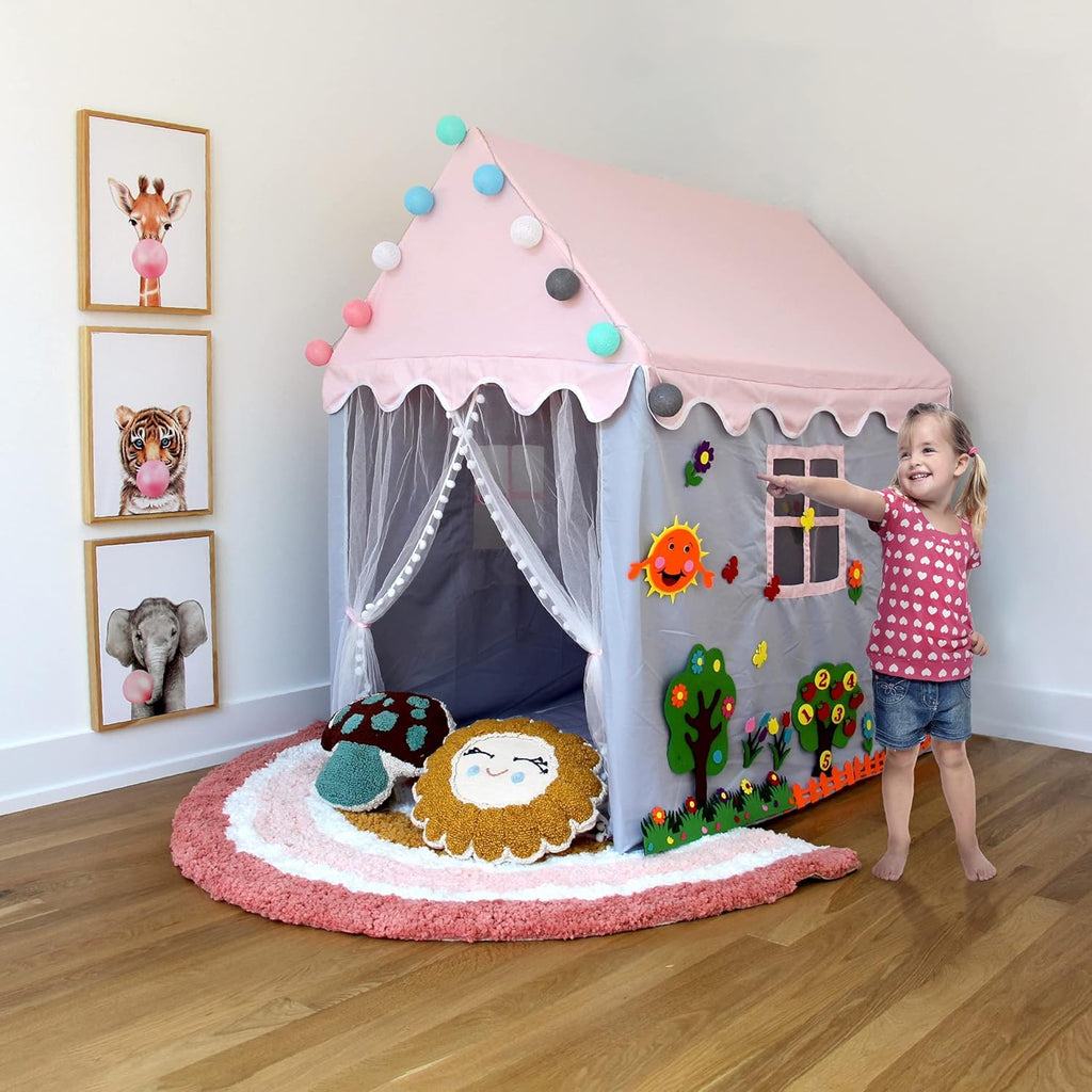 Kids Teepee Indoor Play Tent with Padded Mat M536