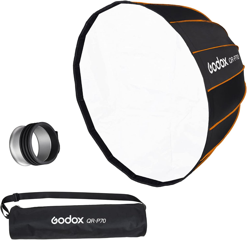 27.5" 70CM Deep Parabolic Softbox for Photo Strobe Studio Flash K370638