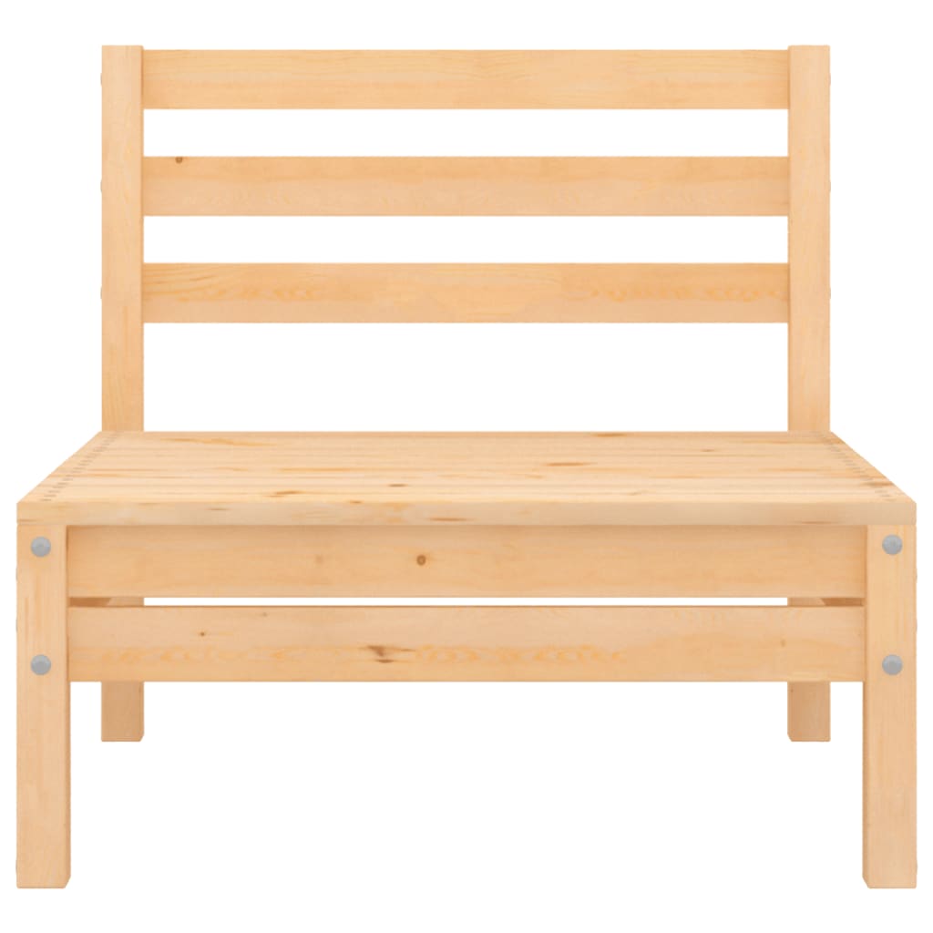 Solid Wood Pine Patio Sofas 2 pcs C144