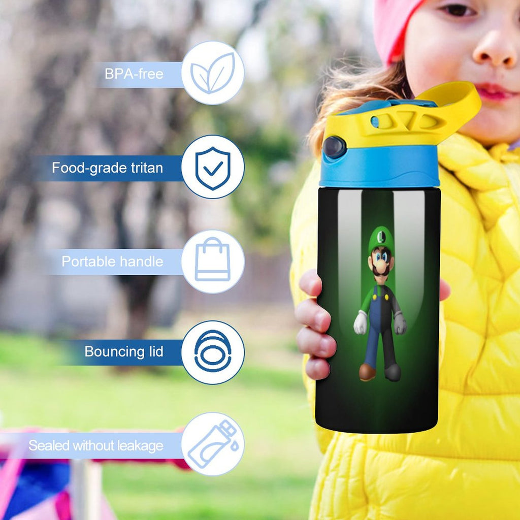 Insulated Stainless Steel Water Bottle with Straw D437