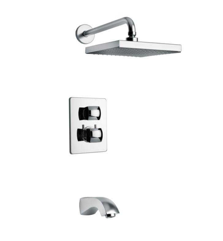 Brushed Nickel 2-Handle Tub and Shower Faucet P89108