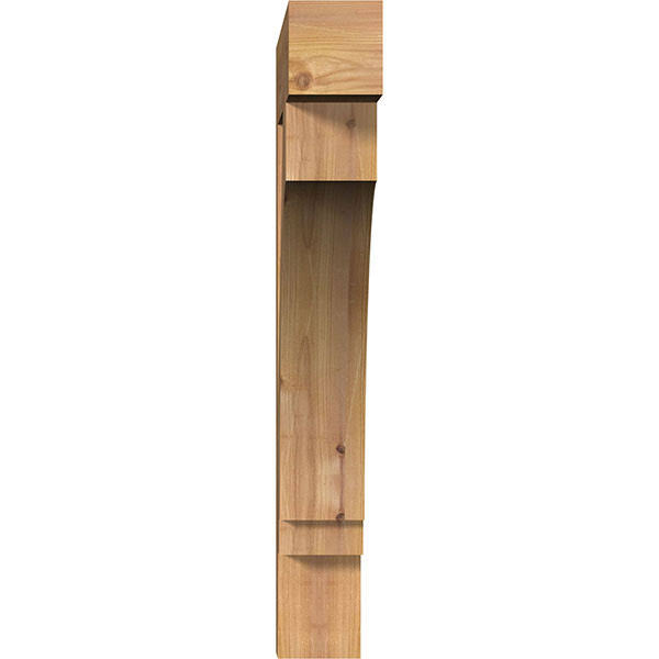 Western Red Cedar Imperial Block Smooth Bracket Y218732