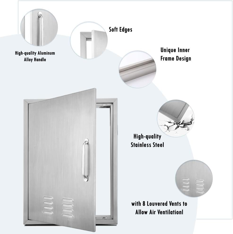 Stainless Steel Outdoor Kitchen Door 17 W X 24 H G573
