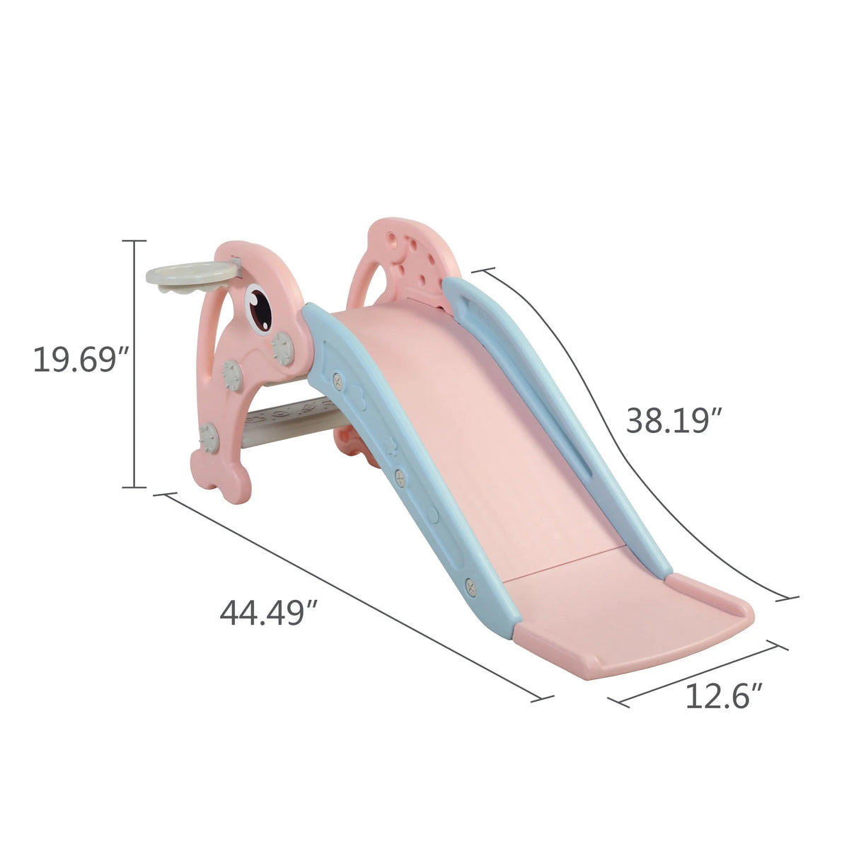 Toddler Slide with Basketball Hoop O317504