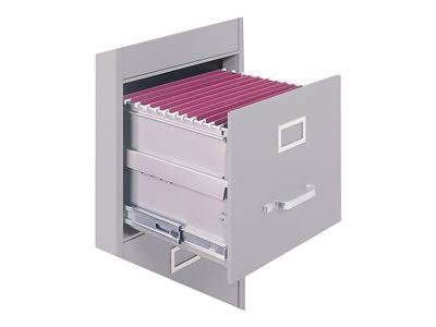 2-Drawer Vertical File Cabinet Locking Letter Gray W15341