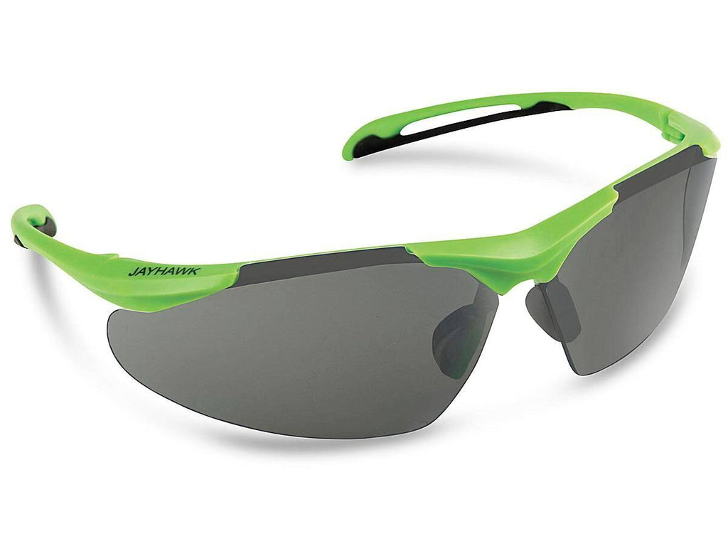 Lime Frame Smoke Lens Safety Glasses Qty of 6 G2748
