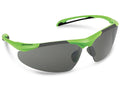 Lime Frame Smoke Lens Safety Glasses Qty of 6 G2748