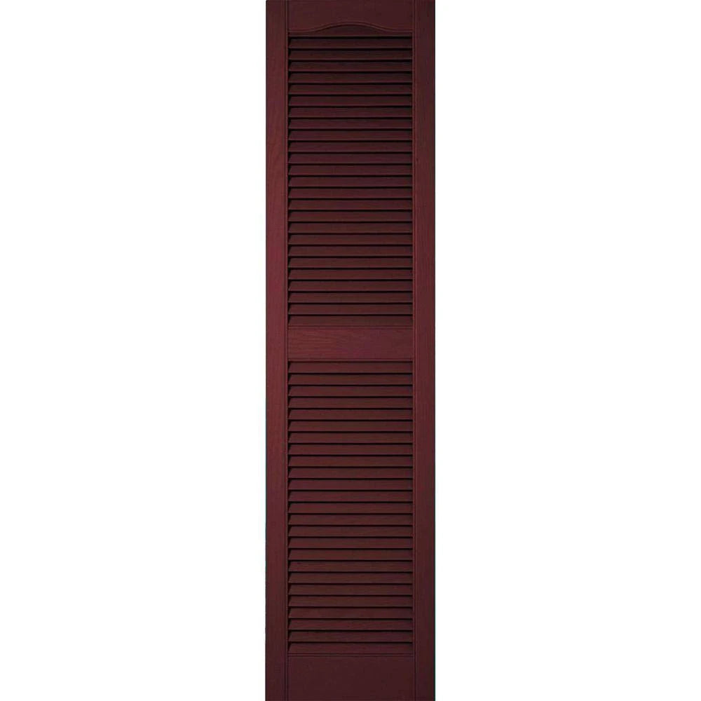Bordeaux Vinyl Louver Shutters B743730