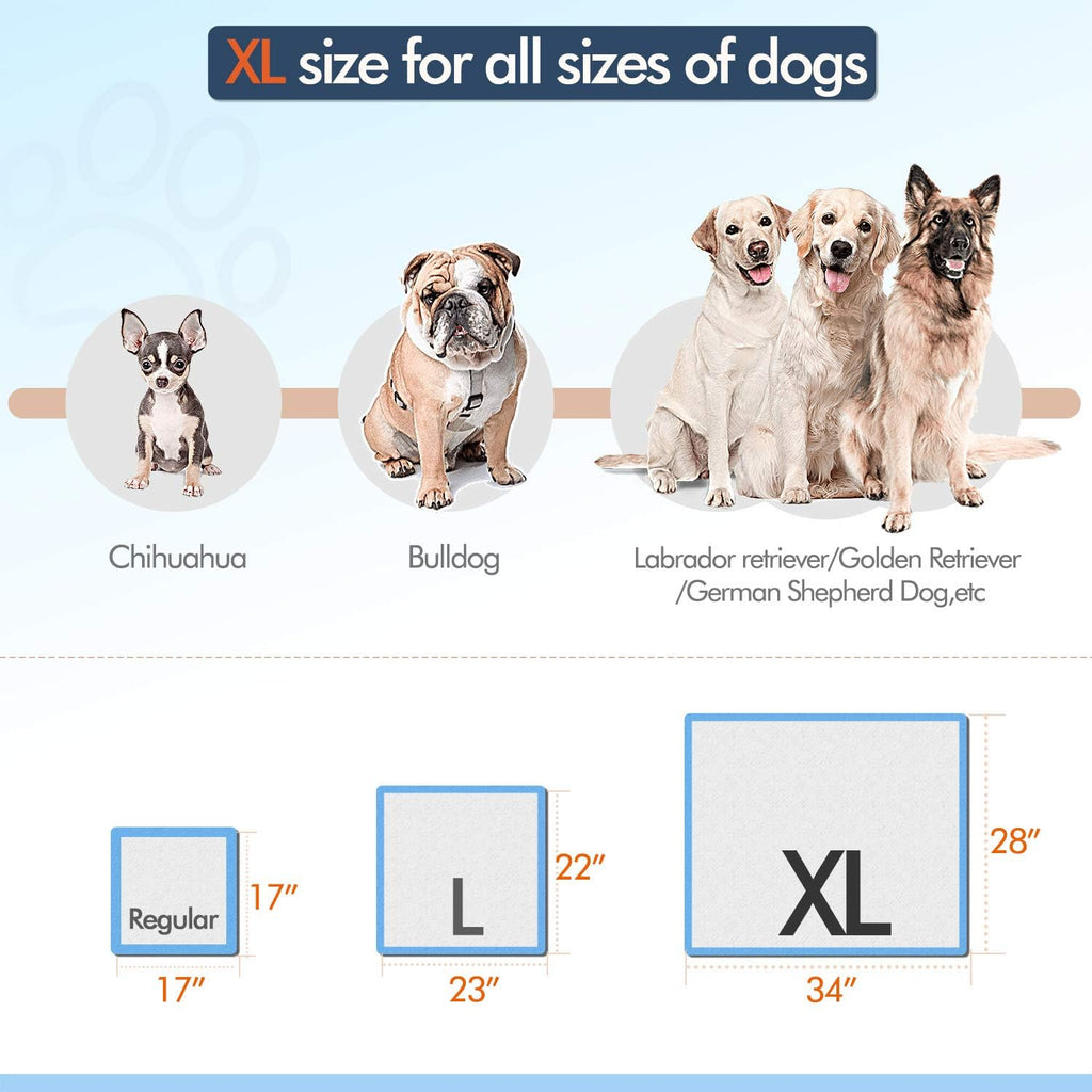 XL 28x34 Disposable Polymer Pet Training Pee Pads X576