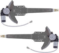 Pair Set Front Power Window Lift Regulators & Motors Assemblies for Ford Bronco Pickup Truck Pack of 2 F3405