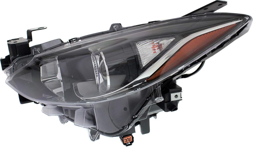 Headlight Assembly Compatible with 2014-2016 Mazda 3 Halogen Driver Side E175575