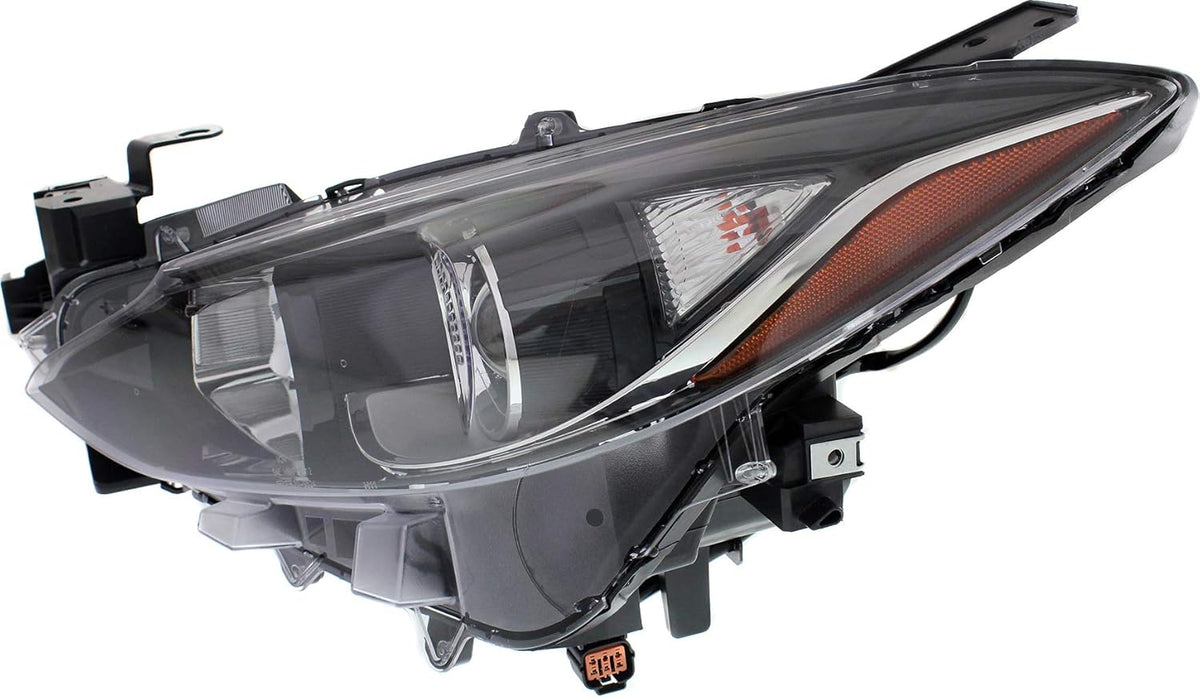 Headlight Assembly Compatible with 2014-2016 Mazda 3 Halogen Driver Side E175575