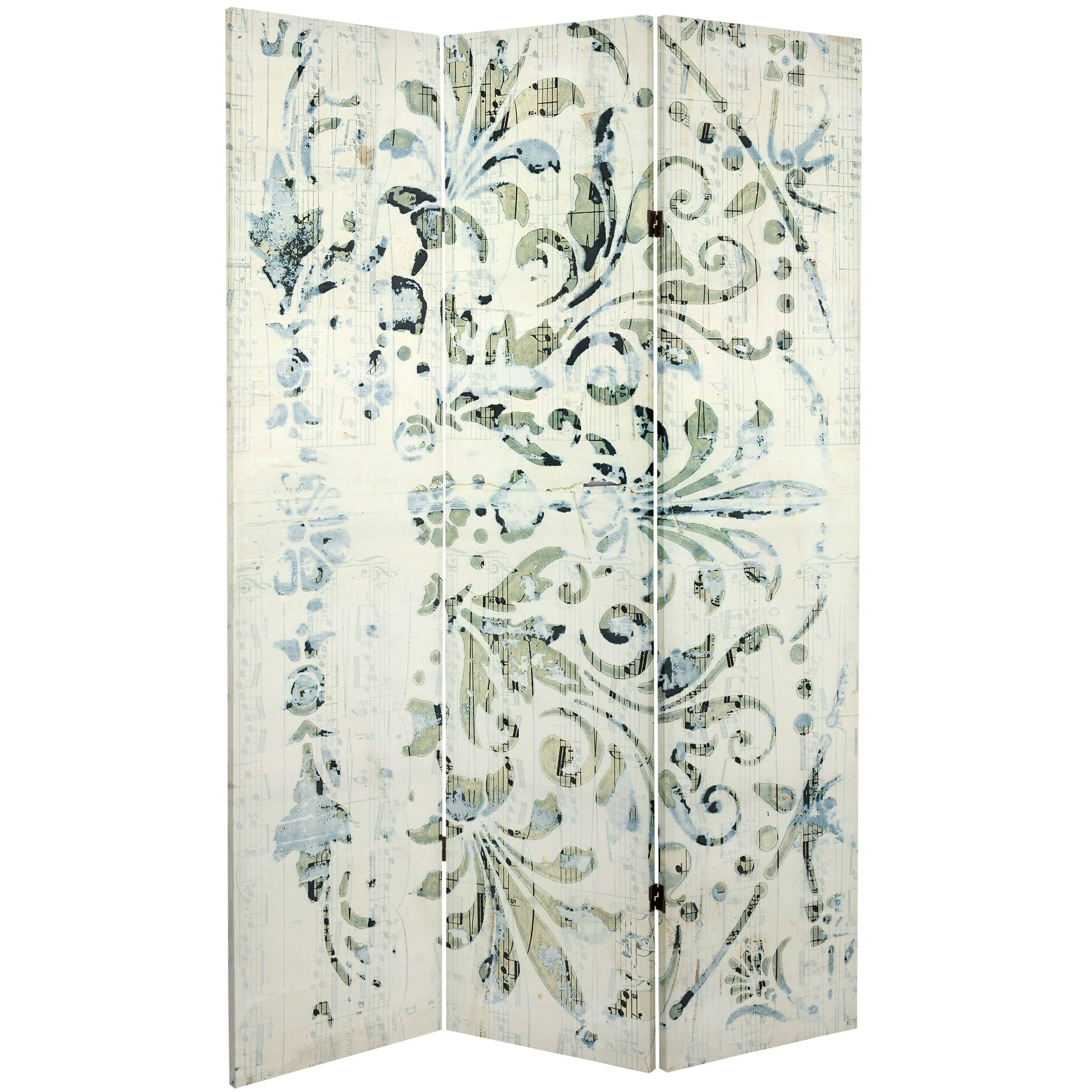 6 ft. Tall Canvas Room Divider, 3 Panel N525733