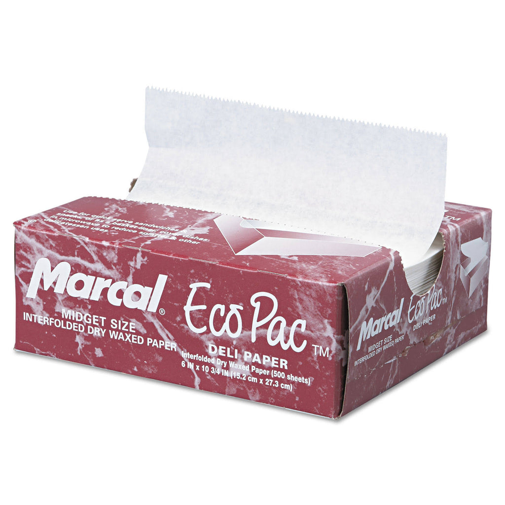 Dry Wax Paper 6 x 10 3/4 White 500/Pack G37943