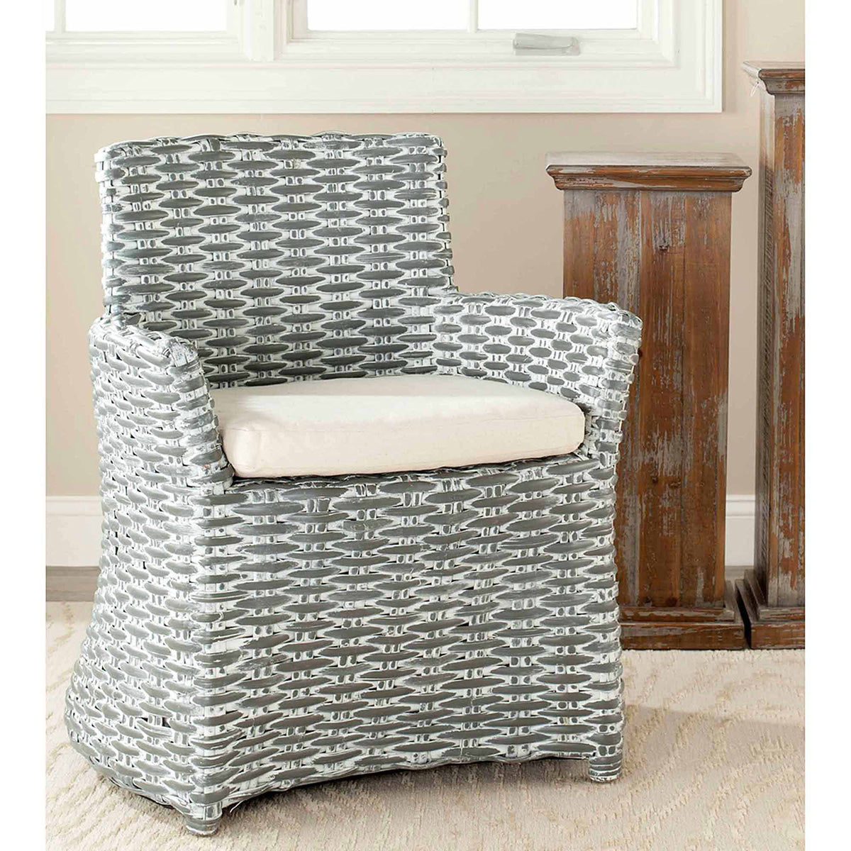 Grey White Wash Arm Chair H99888