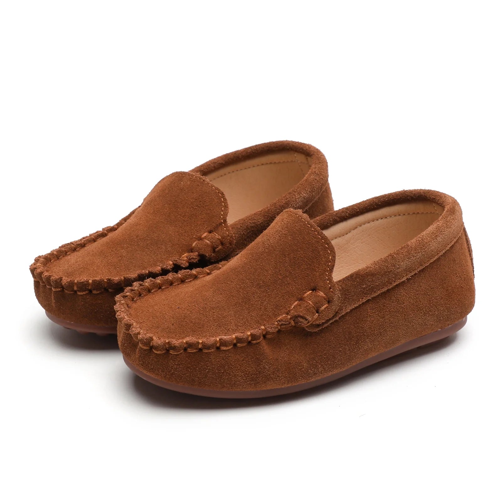 Brown Slip-on Loafers Shoes Size 13.5 Little Kid B87308