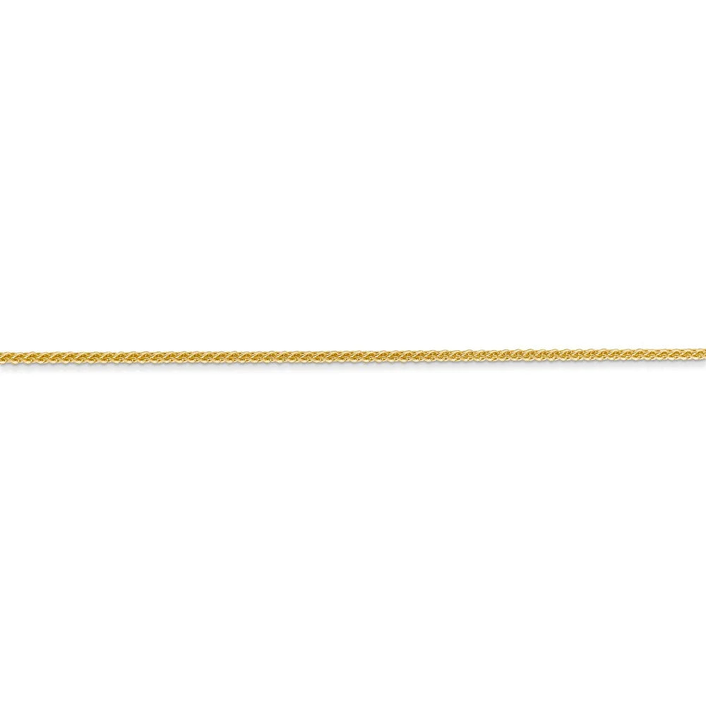 14kt Yellow Gold 1mm Spiga Chain with Lobster Clasp, 20 inch N5797