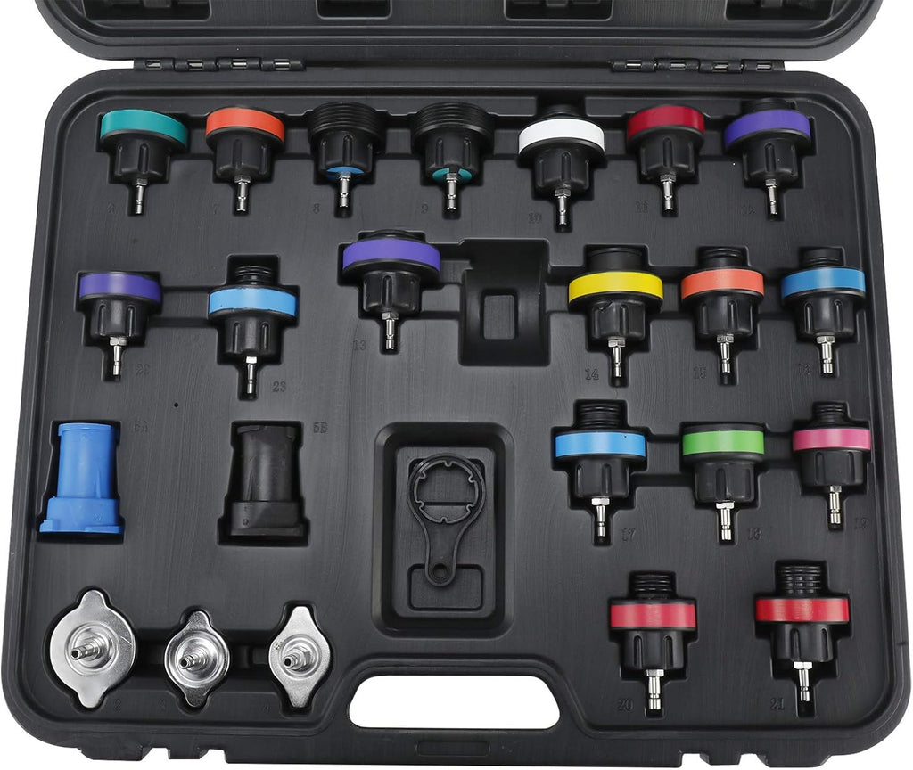 25pcs Universal Radiator Pressure Tester Leak Detector Car Vacuum Type Cooling System Tool J88094