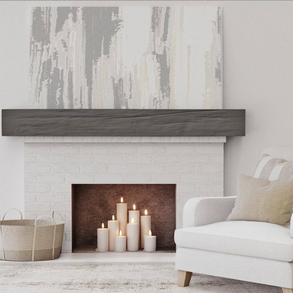 Burnished Cedar Faux Wood Fireplace Mantel I62565