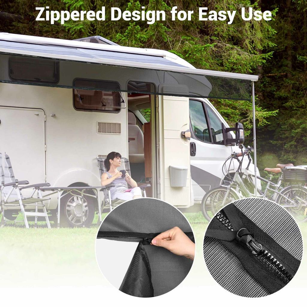 RV Awning Sun Shade Screen Mesh B5346