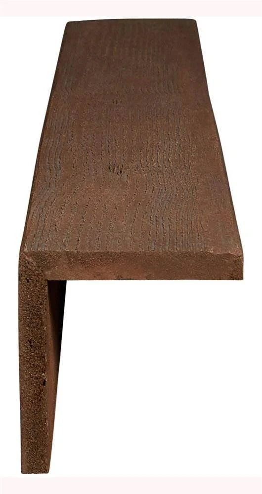6x22W x 4x22H x 12&L Rough Sawn Faux Wood Ceiling Beam H31358