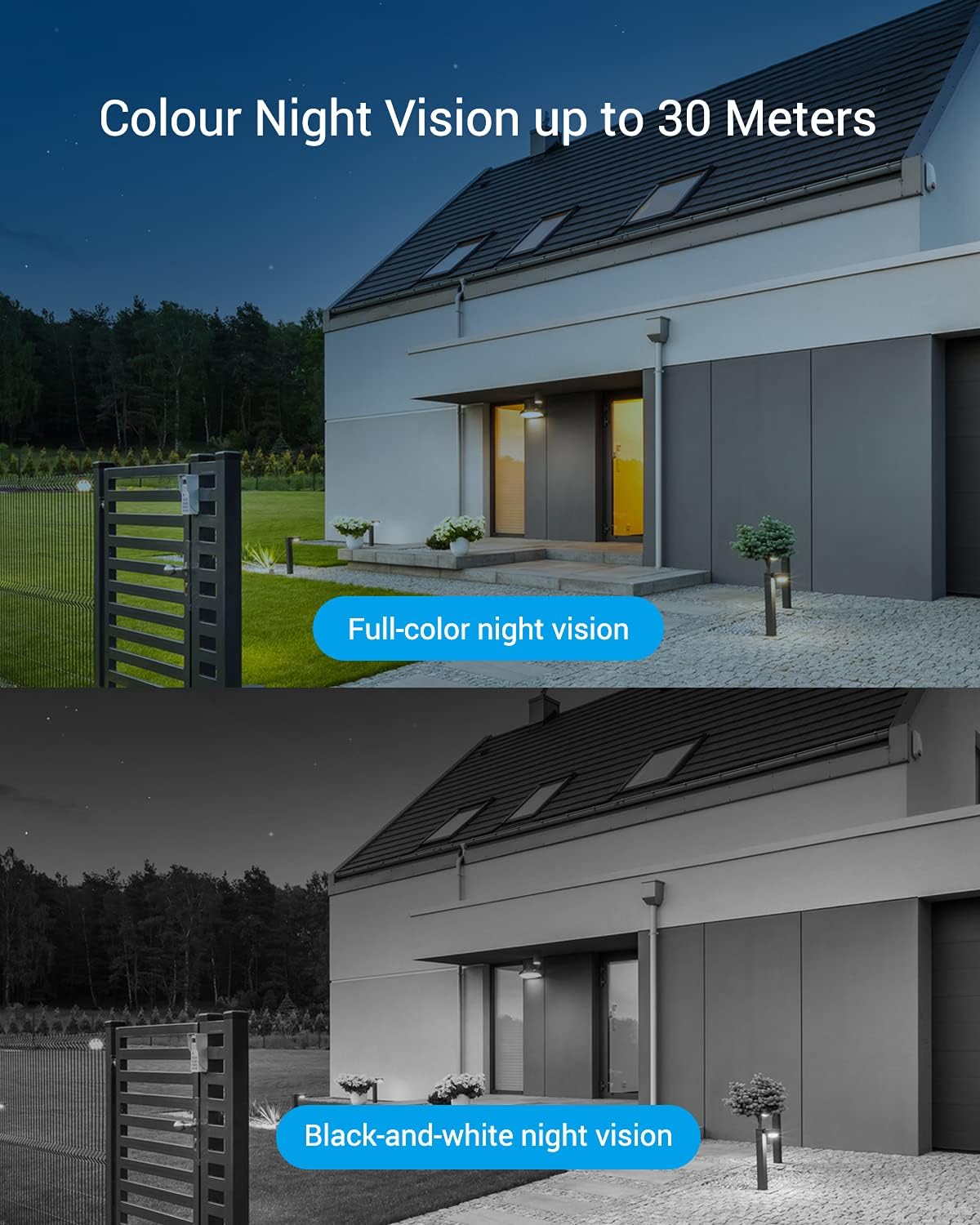 2K WiFi Security Camera with Color Night Vision and IP67 Waterproof J993