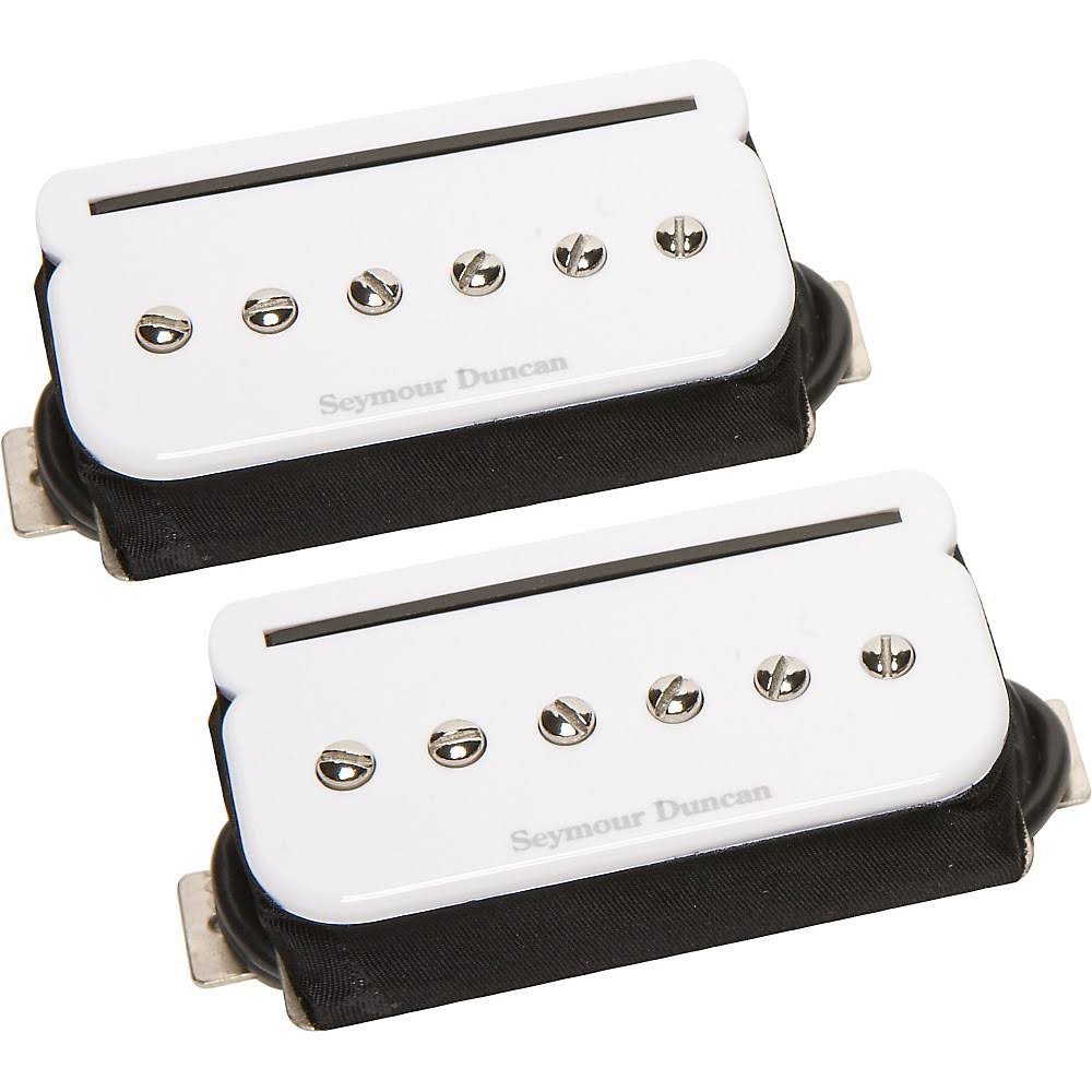 White P-Rails Pickup Set D2547