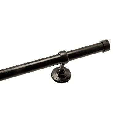Metal Endcap Rod Set with Non-Telescopic Pole and Modern Brackets P9905