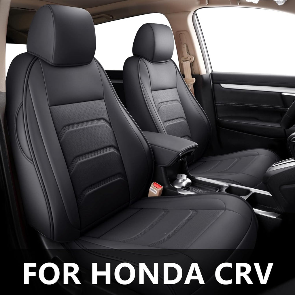 Faux Leather Custom Car Seat Covers Full Set for Honda CRV D7387