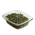 24 oz Compostable Clear Hinged Deli Container with Lid, Pack of 200 Q313
