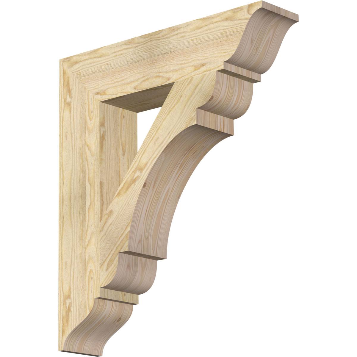 Douglas Fir Traditional Rough Sawn Bracket Q9039
