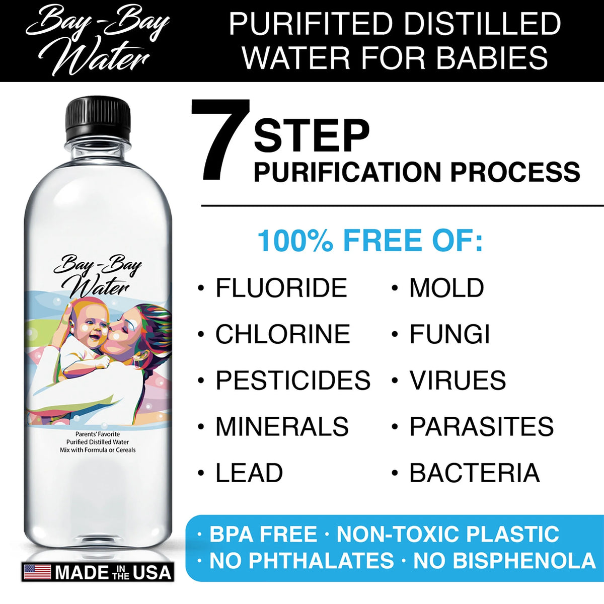 Fluoride Free Distilled Water 16.9 fl oz (12) P977261