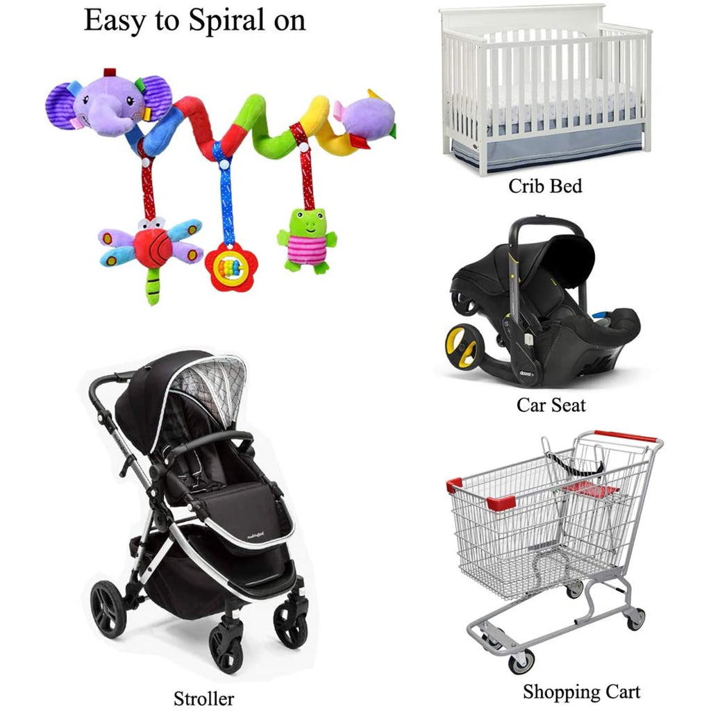 Baby Spiral Plush Toy for Car Seat Crib Stroller O8948