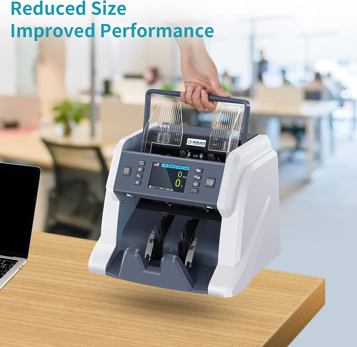 Money Counter Machine with CIS/UV/MG/IR Counterfeit Detection E472