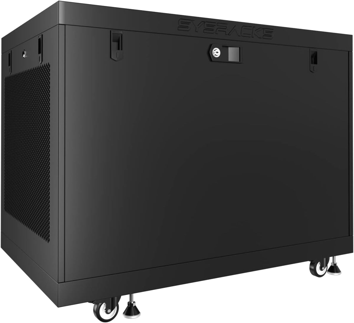 15U 35 inch Deep Server Rack Cabinet Enclosure with Cooling Fans, LCD Screen, Thermostat, PDU, Casters, Shelf W900740