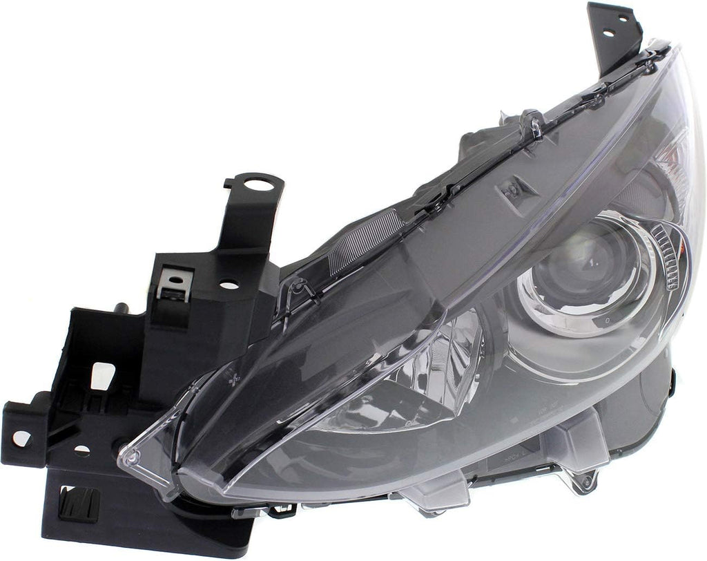 Headlight Assembly Compatible with 2014-2016 Mazda 3 Halogen Driver Side E175575