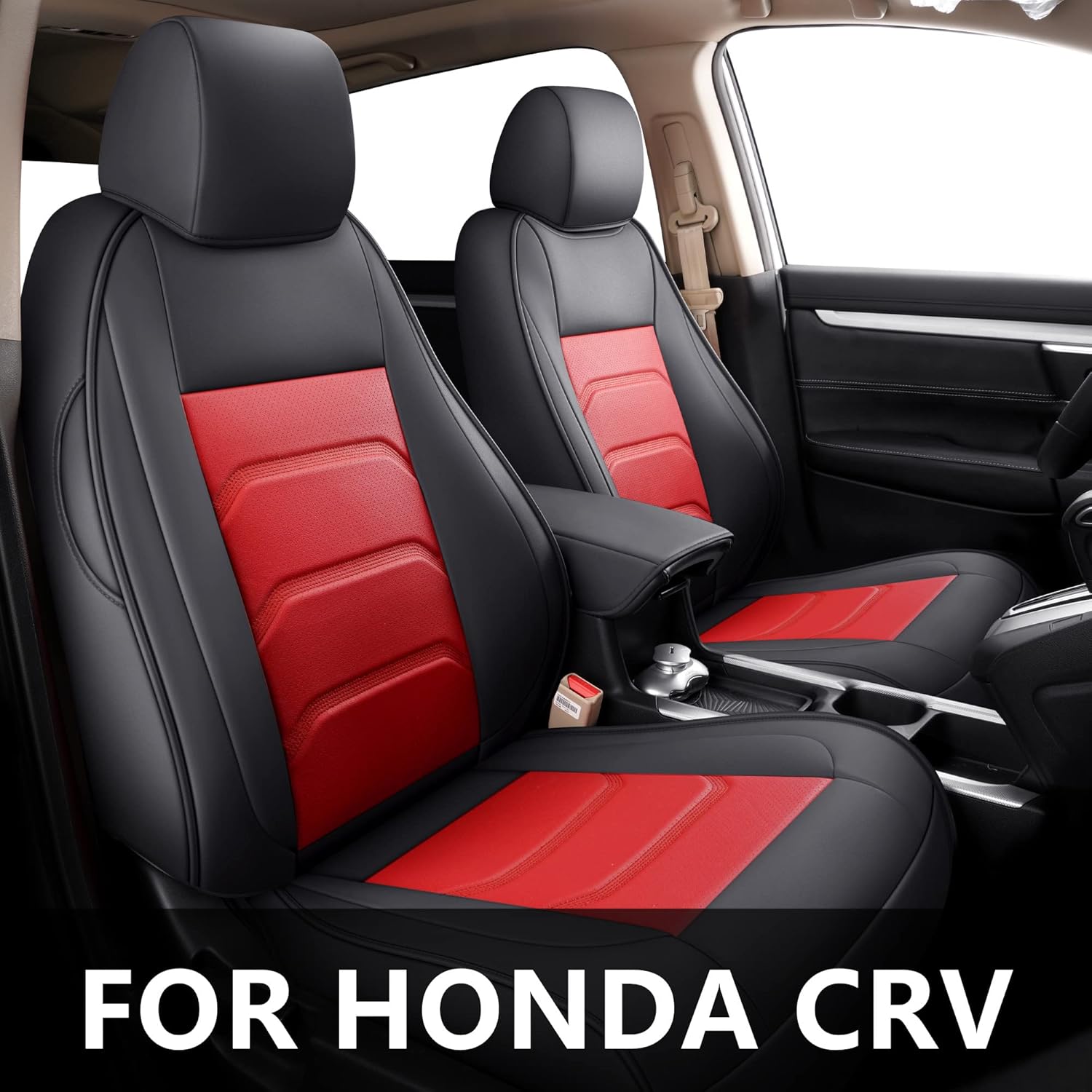 Faux Leather Custom Car Seat Covers Full Set for Honda CRV D7387