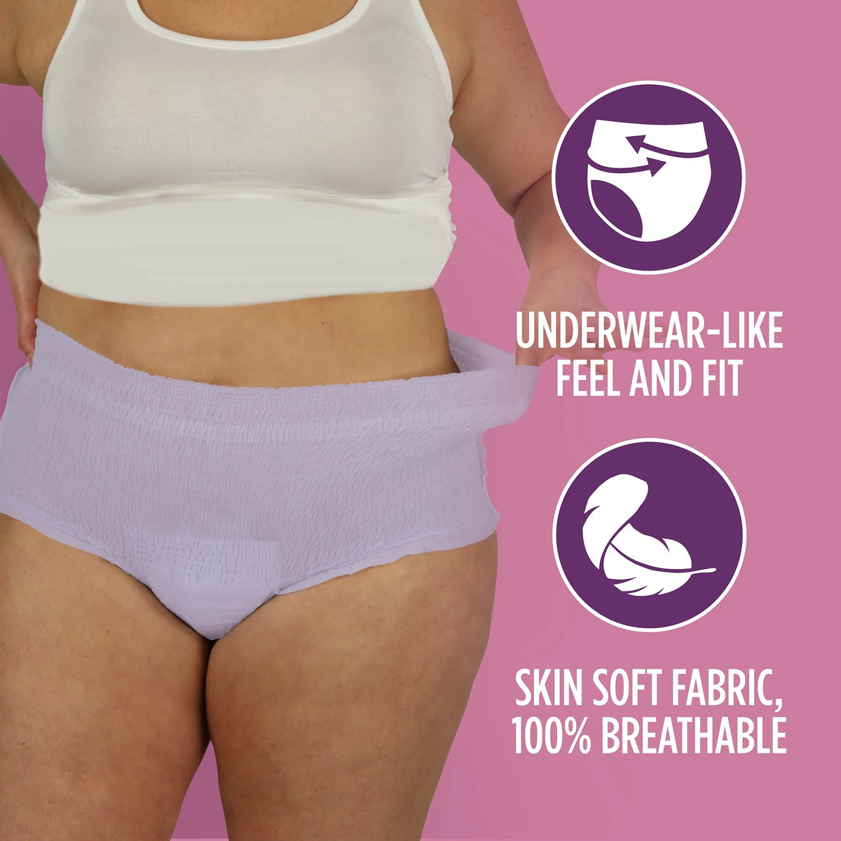 Women's Incontinence & Postpartum Underwear, 2XL, Maximum Absorbency (54 Count) W8916