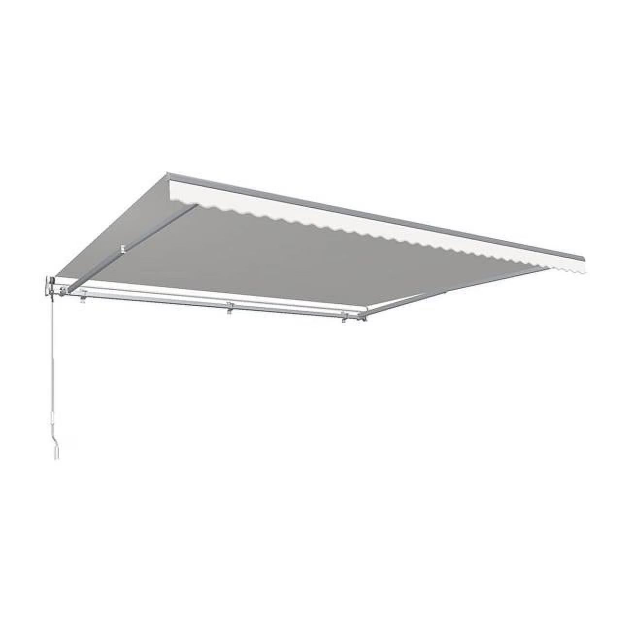 16 ft. Retractable Awning with Remote, Off White Z50282