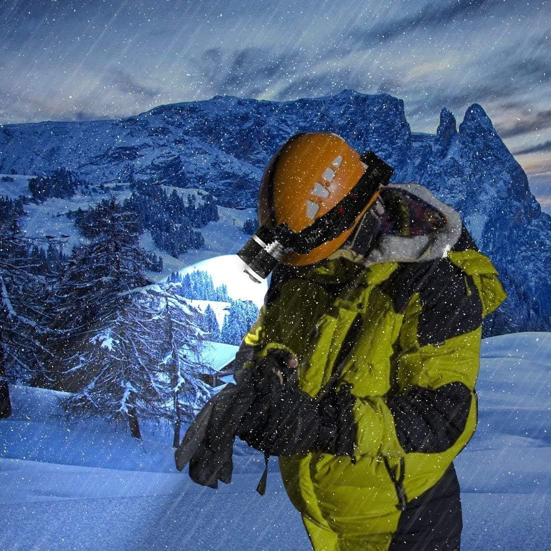 Rechargeable 12000 Lumens Waterproof Led Headlamp F95744