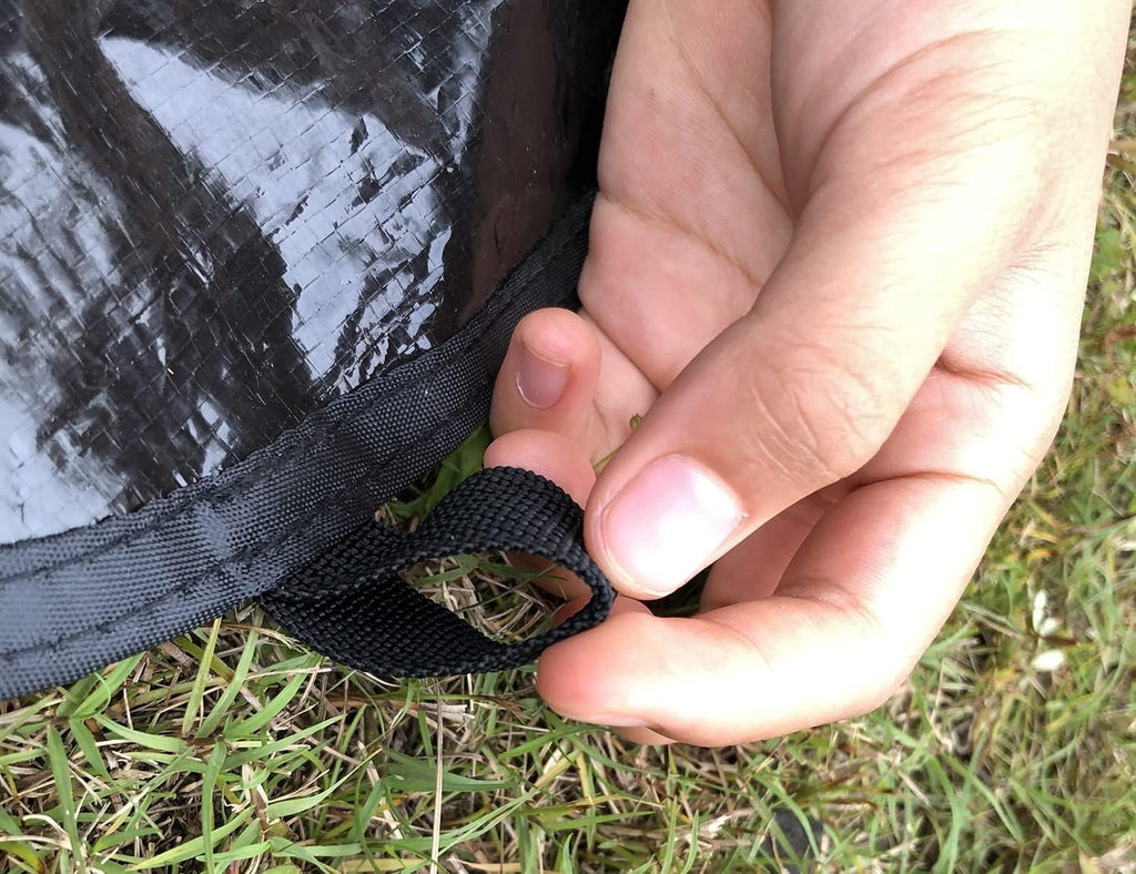 Black Waterproof Groundsheet Tarp for Camping O64698